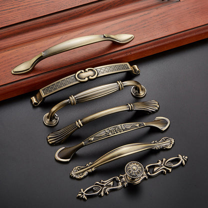 Vintage Cabinet Door Pull Handle Zinc Alloy Drawer Wardrobe Handle, 22mm Screw