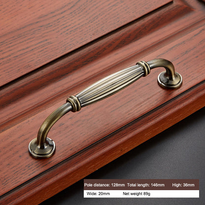 Vintage Cabinet Door Pull Handle Zinc Alloy Drawer Wardrobe Handle, 22mm Screw