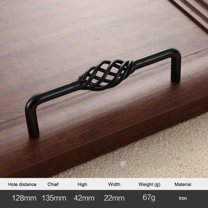 22mm Screw Iron Cabinet Handles Vintage Hollow Out Birdcage Handles Drawer Knobs Wardrobe Door Puller