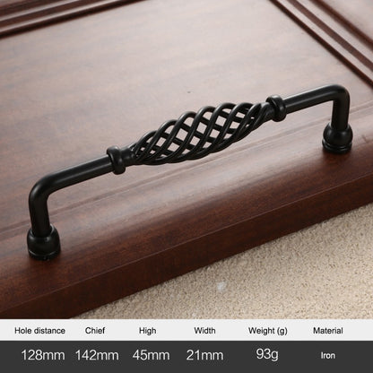22mm Screw Iron Cabinet Handles Vintage Hollow Out Birdcage Handles Drawer Knobs Wardrobe Door Puller