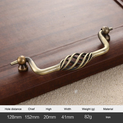 22mm Screw Iron Cabinet Handles Vintage Hollow Out Birdcage Handles Drawer Knobs Wardrobe Door Puller