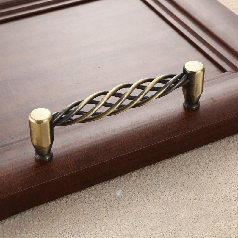 22mm Screw Iron Cabinet Handles Vintage Hollow Out Birdcage Handles Drawer Knobs Wardrobe Door Puller