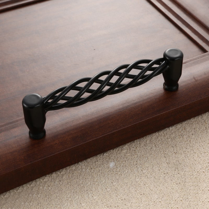 22mm Screw Iron Cabinet Handles Vintage Hollow Out Birdcage Handles Drawer Knobs Wardrobe Door Puller