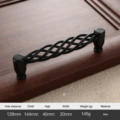 22mm Screw Iron Cabinet Handles Vintage Hollow Out Birdcage Handles Drawer Knobs Wardrobe Door Puller