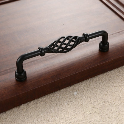 Vintage Kitchen Cabinet Handles Iron Dresser Handles 22mm Screw Hollow Out Birdcage Pulls Room Accessories