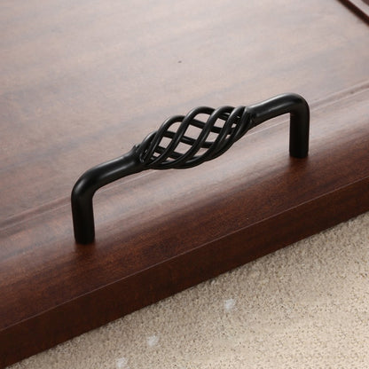 Vintage Kitchen Cabinet Handles Iron Dresser Handles 22mm Screw Hollow Out Birdcage Pulls Room Accessories