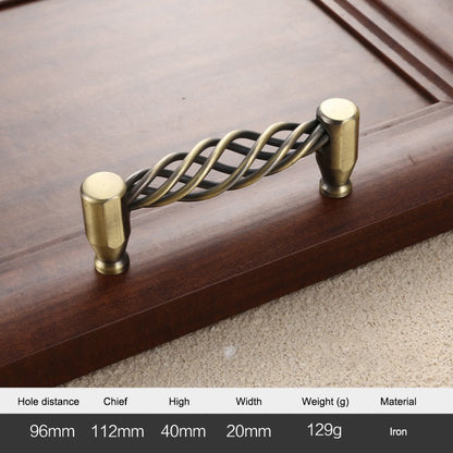 Vintage Kitchen Cabinet Handles Iron Dresser Handles 22mm Screw Hollow Out Birdcage Pulls Room Accessories