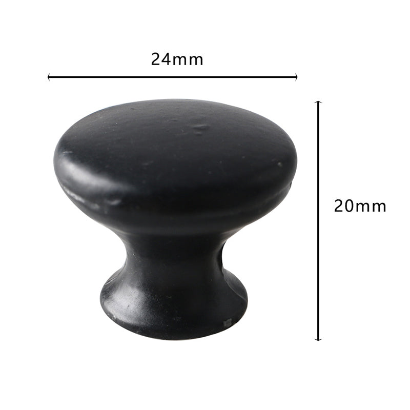 European Style Single Hole Furniture Pull Handle Drawer Cabinet Wardrobe Door Knob with 25mm Screw