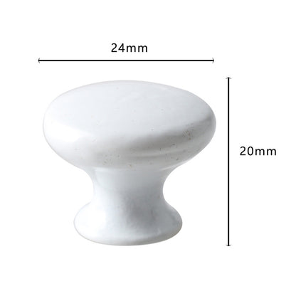 European Style Single Hole Furniture Pull Handle Drawer Cabinet Wardrobe Door Knob with 25mm Screw