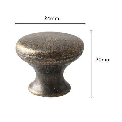 European Style Single Hole Furniture Pull Handle Drawer Cabinet Wardrobe Door Knob with 25mm Screw