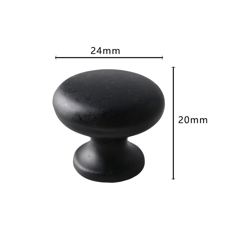 European Style Single Hole Furniture Pull Handle Drawer Cabinet Wardrobe Door Knob with 25mm Screw