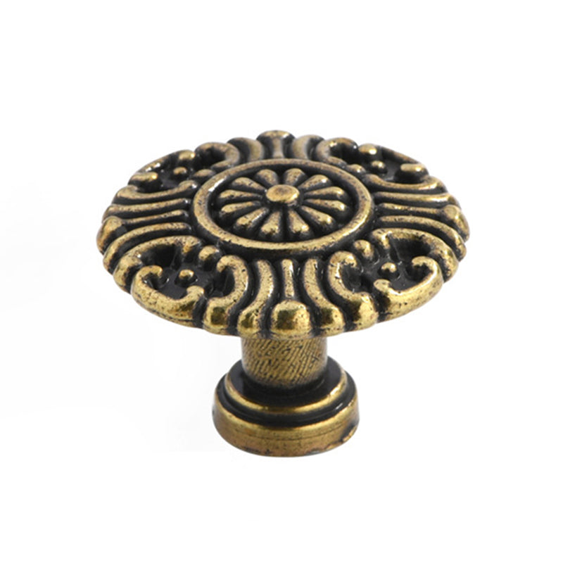European Style Zinc Alloy Cabinet Pulls Handle 25mm Screw Antique Drawer Wardrobe Knob Pulls