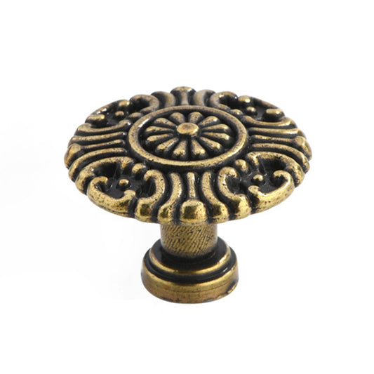 European Style Zinc Alloy Cabinet Pulls Handle 25mm Screw Antique Drawer Wardrobe Knob Pulls