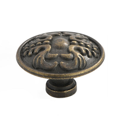 European Style Zinc Alloy Cabinet Pulls Handle 25mm Screw Antique Drawer Wardrobe Knob Pulls