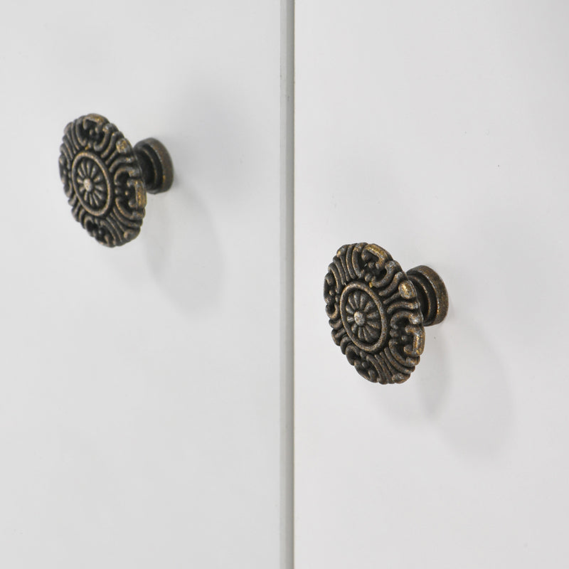 European Style Zinc Alloy Cabinet Pulls Handle 25mm Screw Antique Drawer Wardrobe Knob Pulls