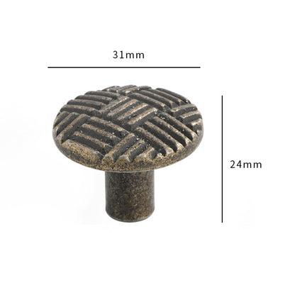 European Style Zinc Alloy Cabinet Pulls Handle 25mm Screw Antique Drawer Wardrobe Knob Pulls