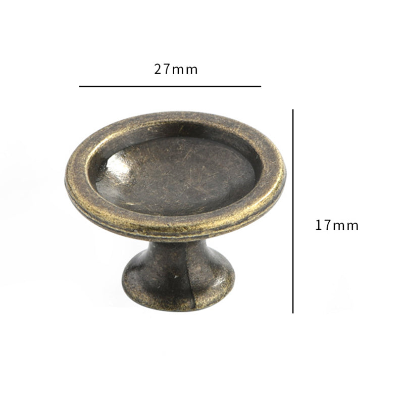 European Style Zinc Alloy Cabinet Pulls Handle 25mm Screw Antique Drawer Wardrobe Knob Pulls