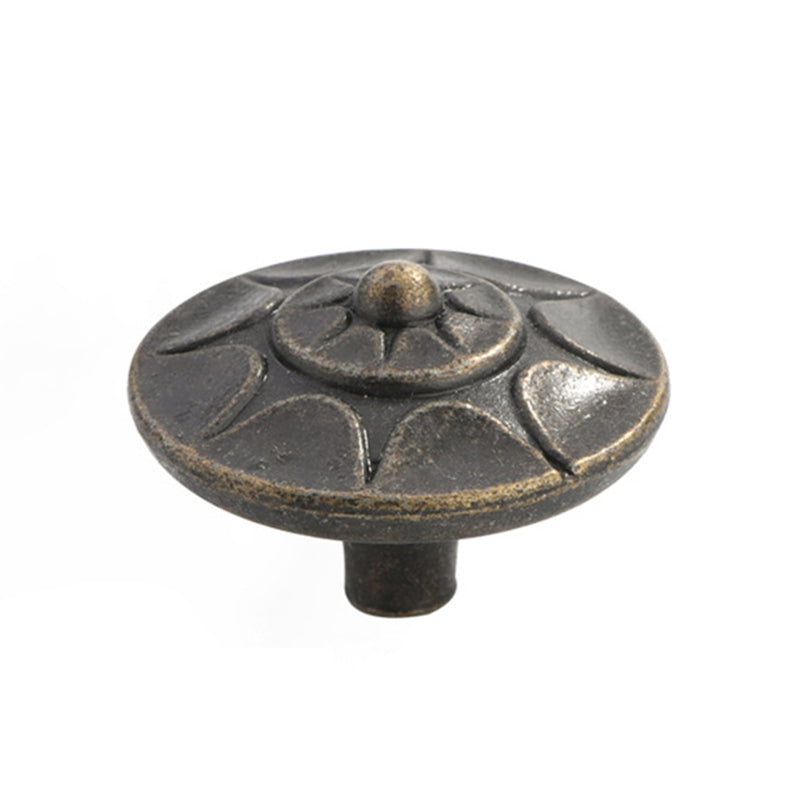 European Style Zinc Alloy Cabinet Pulls Handle 25mm Screw Antique Drawer Wardrobe Knob Pulls
