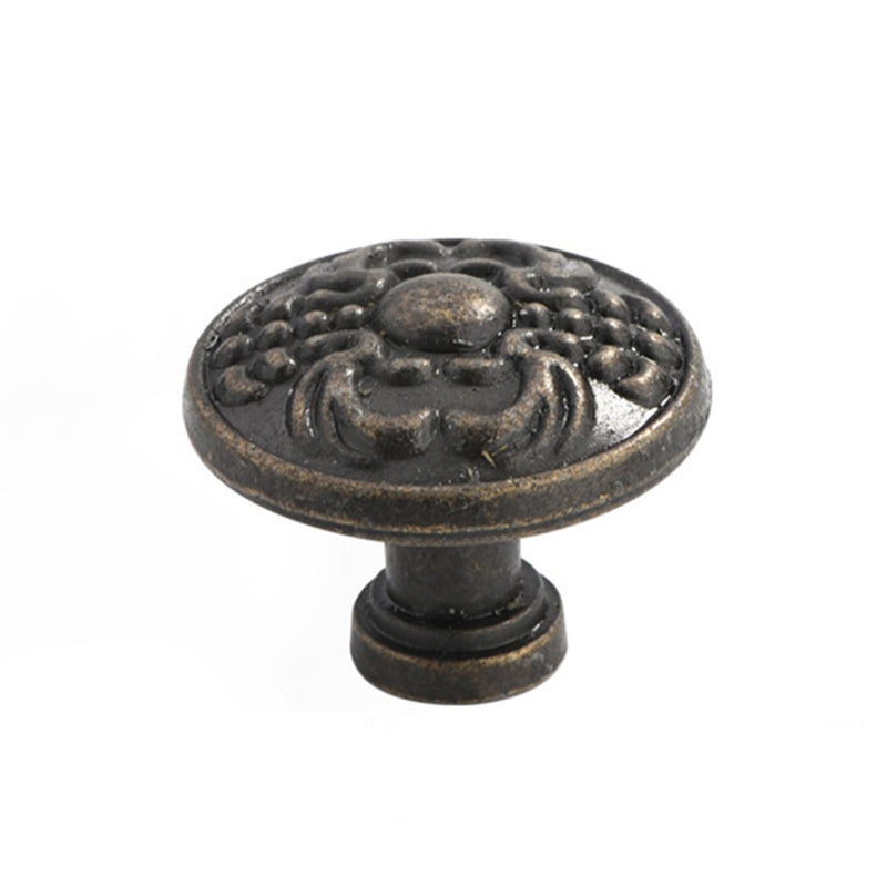 European Style Zinc Alloy Cabinet Pulls Handle 25mm Screw Antique Drawer Wardrobe Knob Pulls