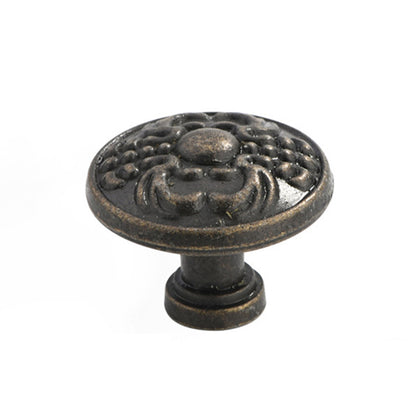 European Style Zinc Alloy Cabinet Pulls Handle 25mm Screw Antique Drawer Wardrobe Knob Pulls