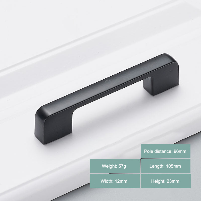 Modern Cabinet Handle Furniture Parts Zinc Alloy Drawer Wardrobe Puller Handle
