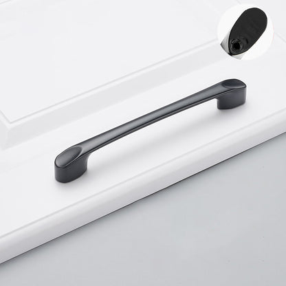 Modern Cabinet Handle Furniture Parts Zinc Alloy Drawer Wardrobe Puller Handle