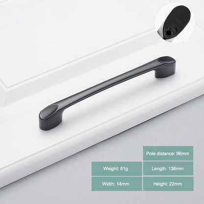 Modern Cabinet Handle Furniture Parts Zinc Alloy Drawer Wardrobe Puller Handle