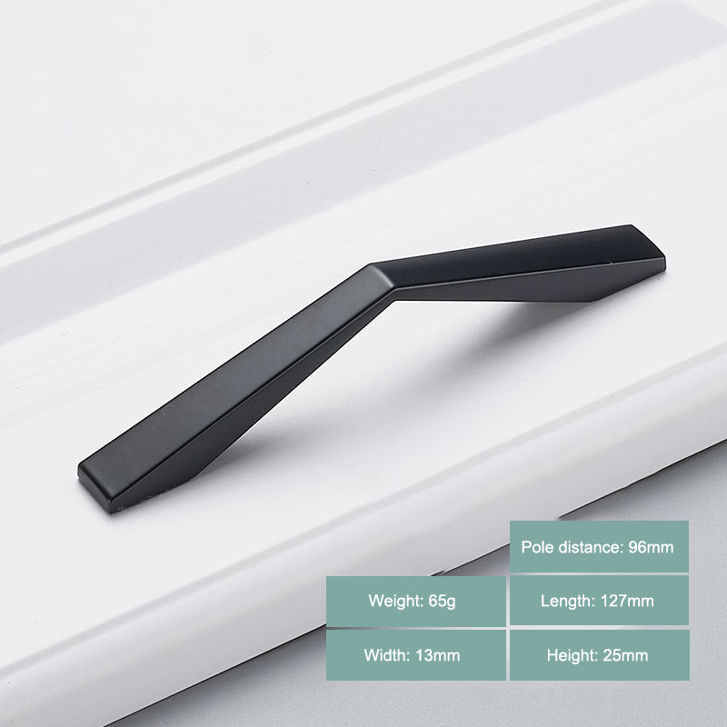 Modern Cabinet Handle Furniture Parts Zinc Alloy Drawer Wardrobe Puller Handle