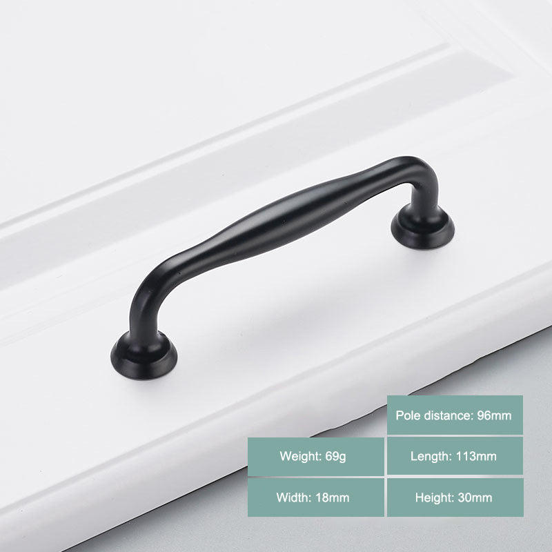 Modern Cabinet Handle Furniture Parts Zinc Alloy Drawer Wardrobe Puller Handle