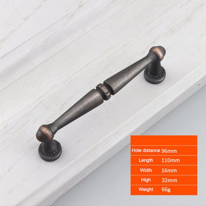 Furniture Handle Retro Zinc Alloy Cabinet Cupboard Pull Drawer Knob with 25mm Screw, Hole Distance: 96mm