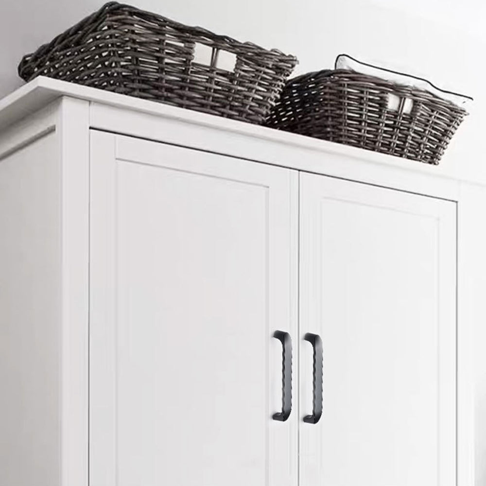 Simple Style Cabinet Handles Zinc Alloy Modern Drawer Pulls Matte Black Hardware Pulls