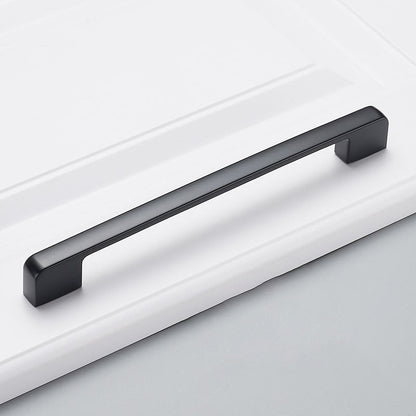 Simple Style Cabinet Handles Zinc Alloy Modern Drawer Pulls Matte Black Hardware Pulls