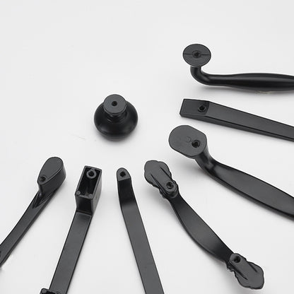 Simple Style Cabinet Handles Zinc Alloy Modern Drawer Pulls Matte Black Hardware Pulls