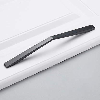 Simple Style Cabinet Handles Zinc Alloy Modern Drawer Pulls Matte Black Hardware Pulls