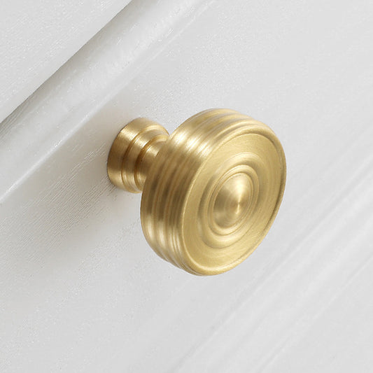 Single Hole Copper Handle Dresser Drawer Furniture Knob Kitchen Cabinet Pull with 25mm Screw