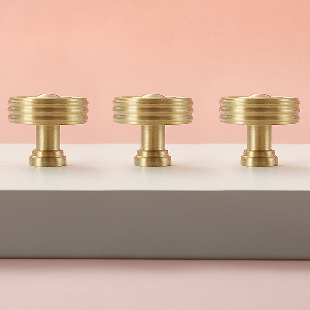 Single Hole Copper Handle Dresser Drawer Furniture Knob Kitchen Cabinet Pull with 25mm Screw