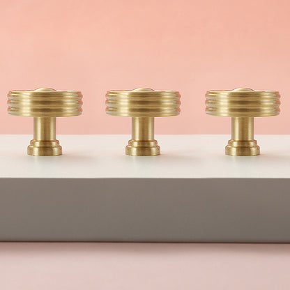 Single Hole Copper Handle Dresser Drawer Furniture Knob Kitchen Cabinet Pull with 25mm Screw