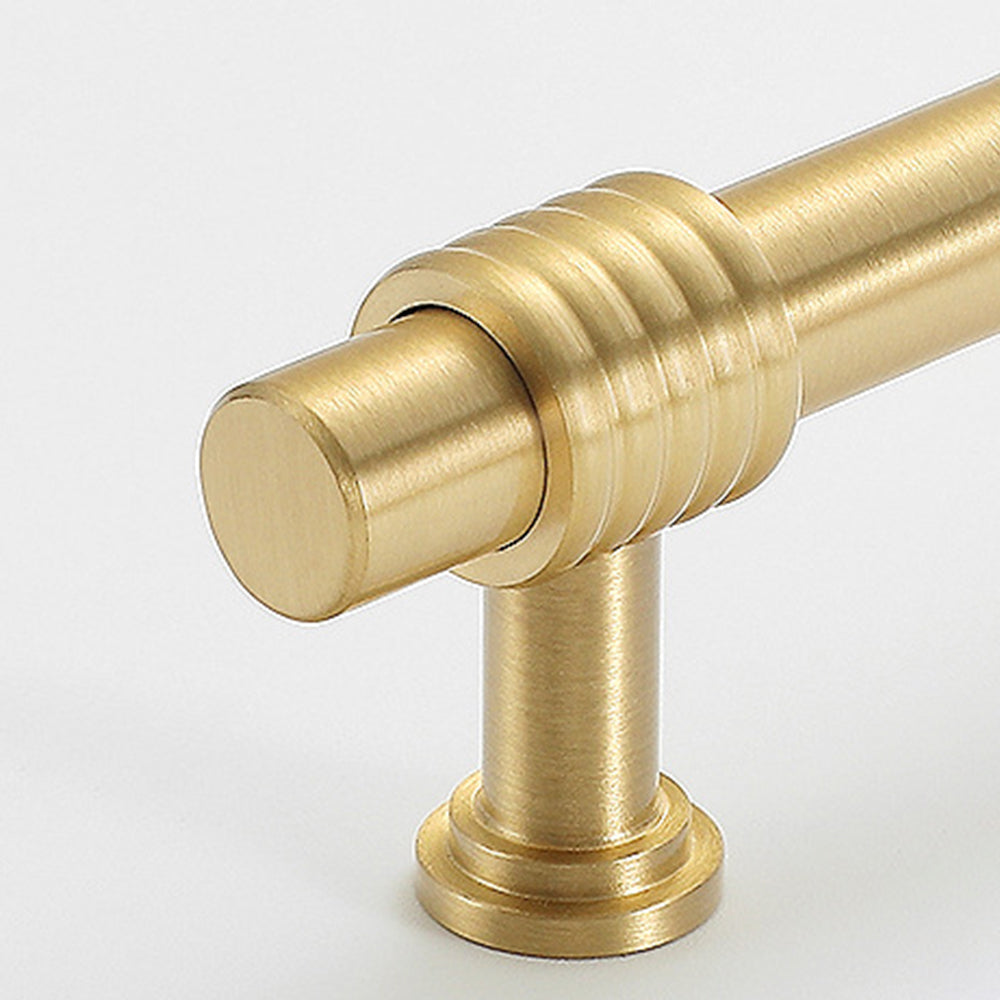 Copper Cabinet Pull Closet Dresser Drawer Pull Handle Replacement with 25mm Screw, 96mm Hole Distance