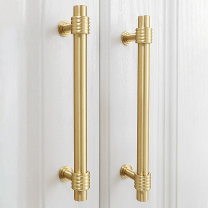 Copper Cabinet Pull Closet Dresser Drawer Pull Handle Replacement with 25mm Screw, 96mm Hole Distance