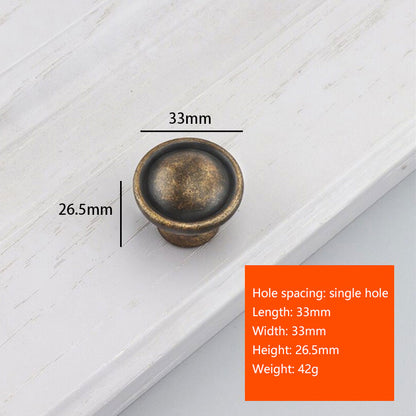 Zinc Alloy Cabinet Pull Handle Drawer Wardrobe Knob with 25mm Screw