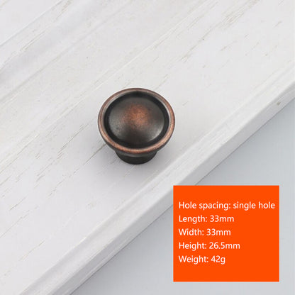 Zinc Alloy Cabinet Pull Handle Drawer Wardrobe Knob with 25mm Screw