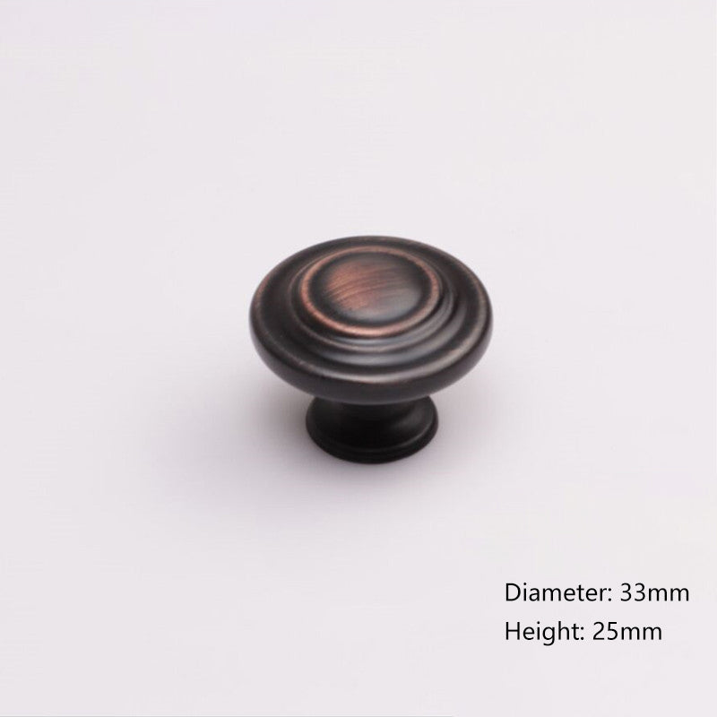 Zinc Alloy Cabinet Pull Handle Drawer Wardrobe Knob with 25mm Screw