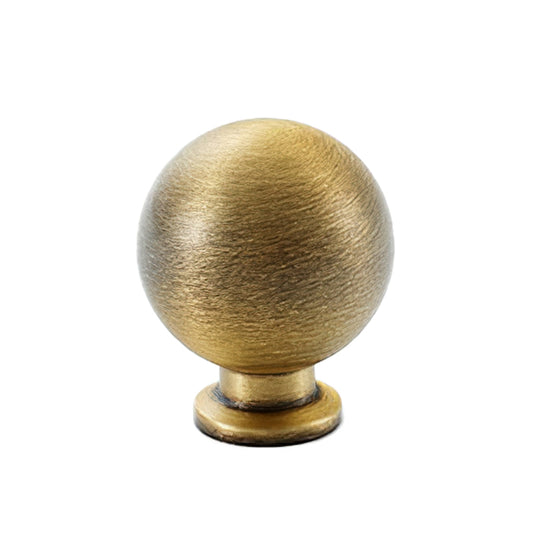 Simple Style Pure Copper Pull Round Cabinet Handle Drawer Wardrobe Knob with 25mm Screw