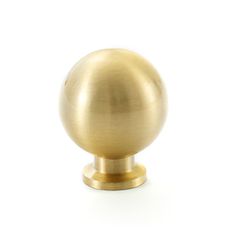 Simple Style Pure Copper Pull Round Cabinet Handle Drawer Wardrobe Knob with 25mm Screw