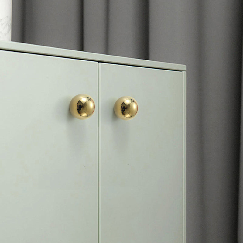 Simple Style Pure Copper Pull Round Cabinet Handle Drawer Wardrobe Knob with 25mm Screw