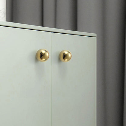 Simple Style Pure Copper Pull Round Cabinet Handle Drawer Wardrobe Knob with 25mm Screw