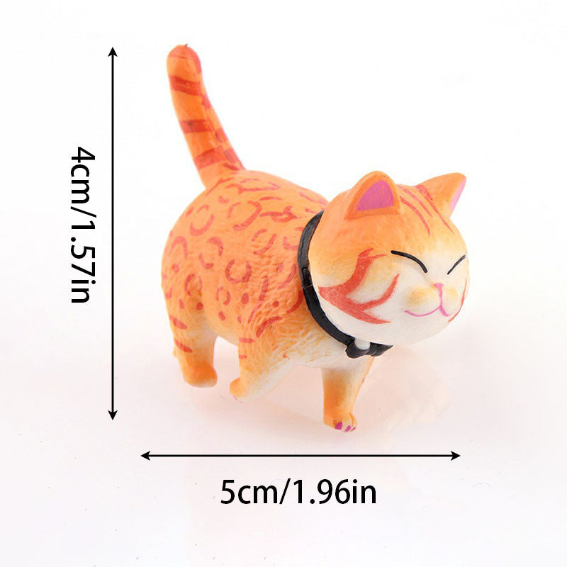 PVC+Brass Single Hole Furniture Handle Cute Cat Rotatable Drawer Wardrobe Cabinet Pull Handle, 25mm Screw