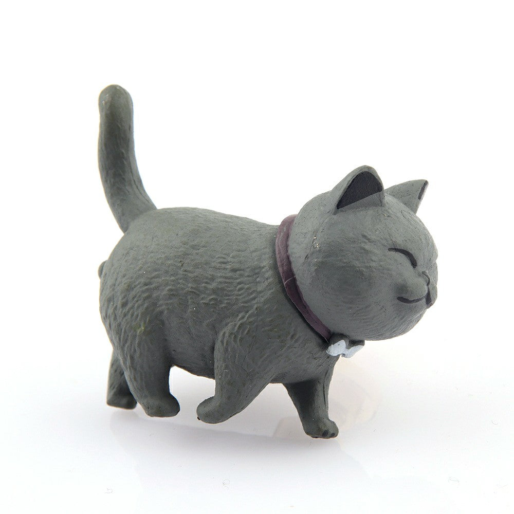 PVC+Brass Single Hole Furniture Handle Cute Cat Rotatable Drawer Wardrobe Cabinet Pull Handle, 25mm Screw