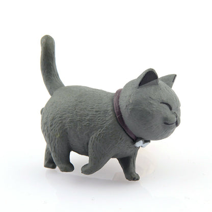 PVC+Brass Single Hole Furniture Handle Cute Cat Rotatable Drawer Wardrobe Cabinet Pull Handle, 25mm Screw