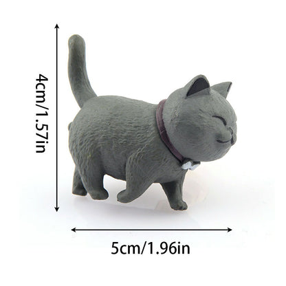 PVC+Brass Single Hole Furniture Handle Cute Cat Rotatable Drawer Wardrobe Cabinet Pull Handle, 25mm Screw